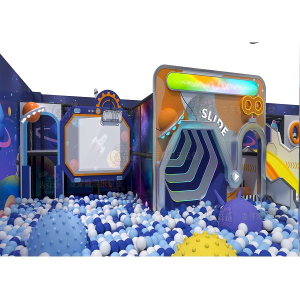 Taro Purple Lemon Yellow Space Trampoline Park Commercial Indoor Soft Play Castle