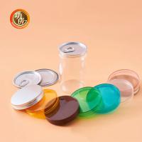 Jars en plastique PET personnalisées Contenants Jars en plastique PET transparentes avec couvercle CQC