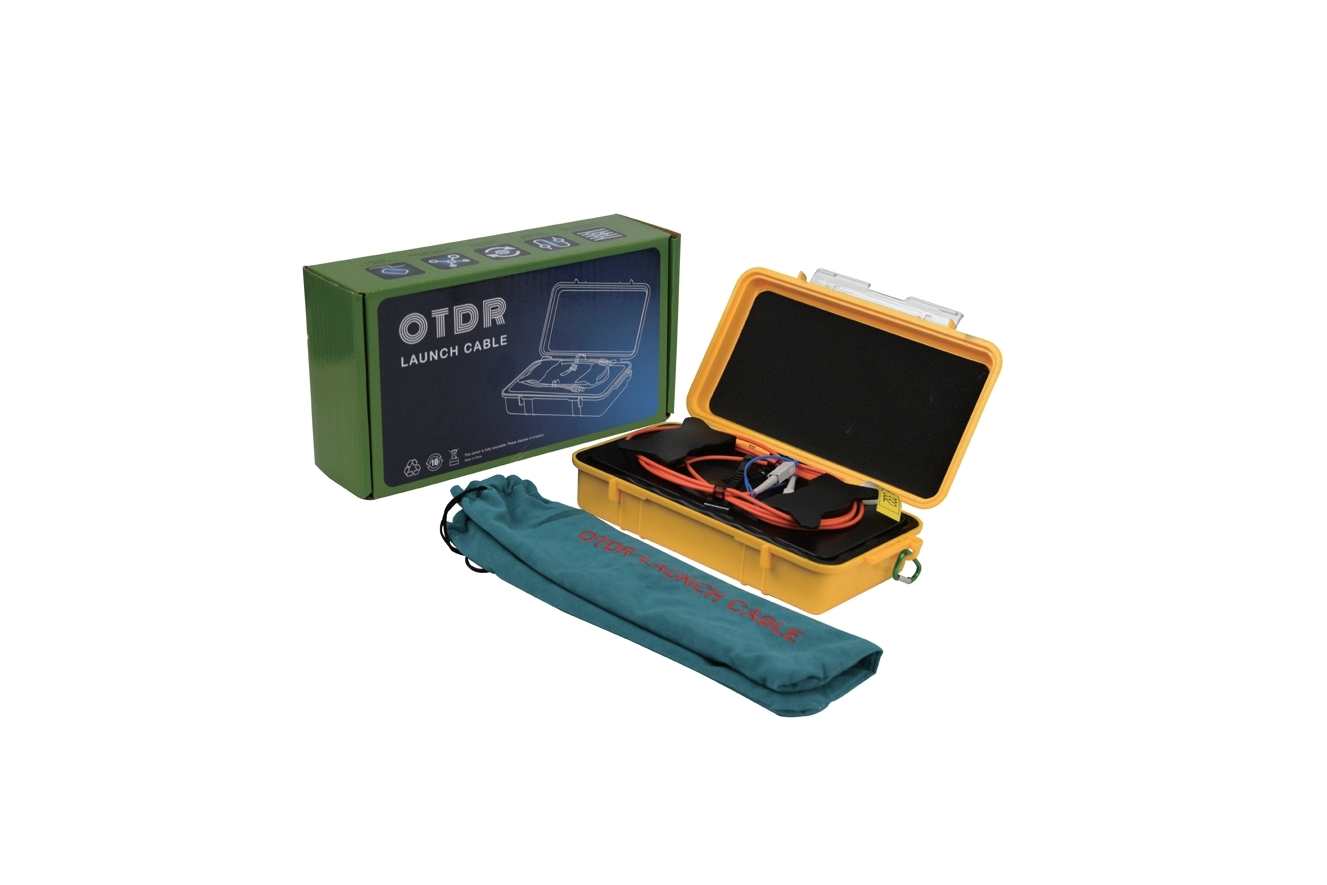 Compact & Portable OTDR Optical Fiber Launch Cable with Coiled-fiber Inside and 100m to 2000m Length Options