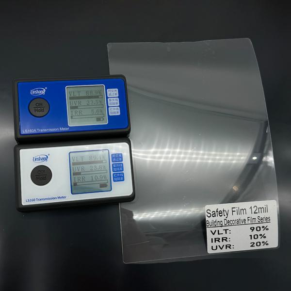 Película de seguridad Nasido 12 Mil Antiexplosión Transparente Claros del parabrisas del coche Edificio