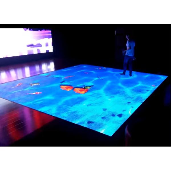 Most Popular White Starlit RGB LED Dance Floor Panels For Wedding DJ Bar Party Twinkling Light Dance Floor Tile
