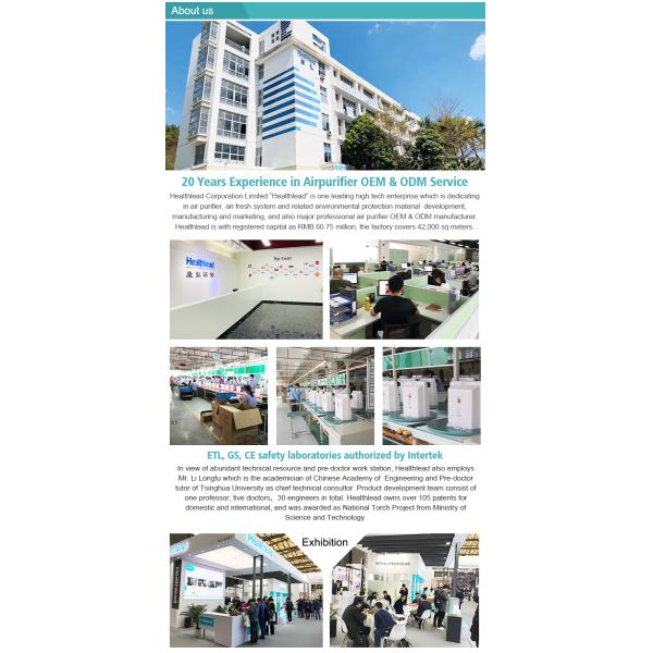 Очиститель Healthlead воздуха EPI081 настольный Hepa оборудовал с Pre тканью Filter+HEPA+Carbon