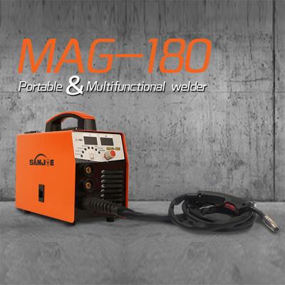 máquina de soldadura Sem gás AC220V de 160A MIG multi MAG-160 funcional portátil