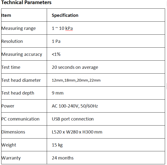 High Precision Airflow Resistance Tester for Tobacco Products ISO 6565 Compliant Suction Resistance Analyzer Pressure Drop Meter