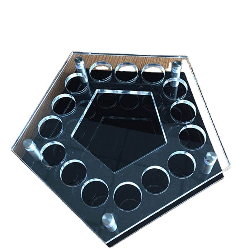 16 Slot Stackable Clear Acrylic Lipstick Display Stand for Eco-friendly Retail Shops
