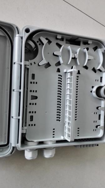 12 Core Plastic Pole Mounted Fiber Optic Cable Junction Box / Fiber Optic Splice Box