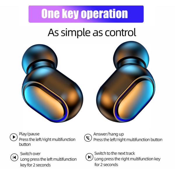 Wireless Earphone In Ear TWS Stereo Gaming Earbuds Bluetooth 5.0 Waterproof IPX-5 with 1-3 Hours Battery Charging Time