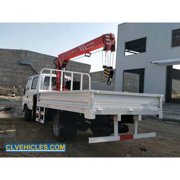 Two Arm ISUZU Truck Mounted Crane Crew Cabin Light Duty 3200kg