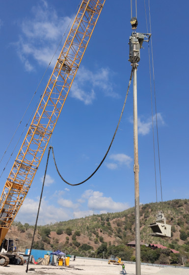 Тип ящики Bfs Vibroflotation 180kw крана двойника работал глубина 24m кучи