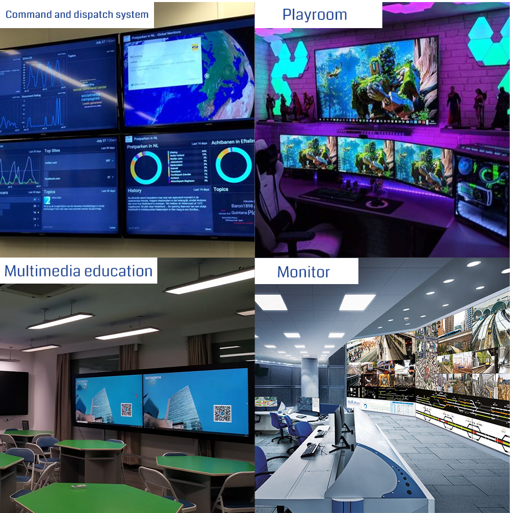 4K60 Resolution Multi-Viewer Processor with 4 HDMI Inputs and Multi-Window Display for Video Wall Control