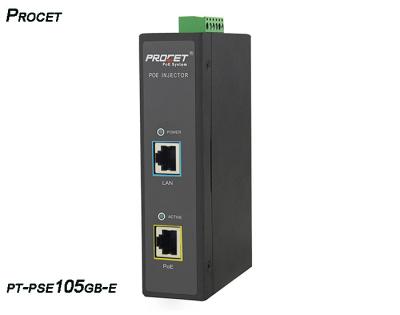 55Vdc 1.75Amp Single Port Midspan Poe Injector 95w 6Kv Surge Protection