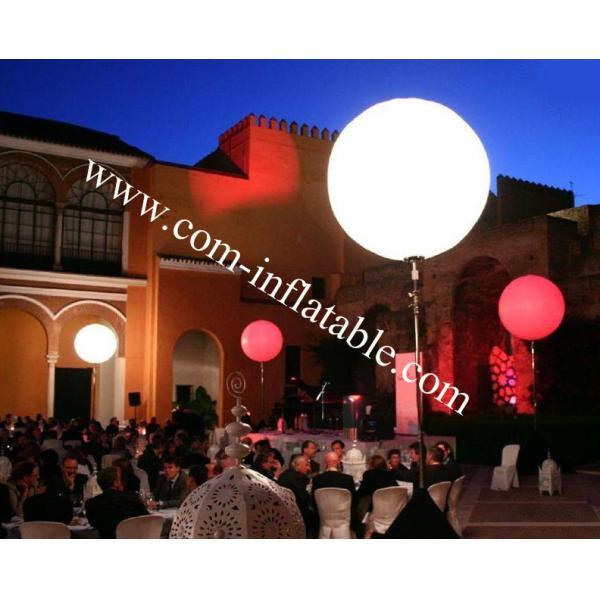 Tripod Standing inflatable RGB LED Balloon,Inflatable custom print Ball tripod balloon