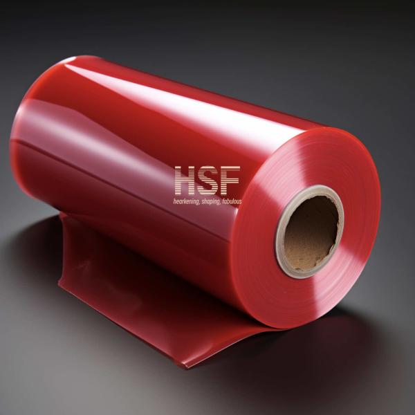 Непрозрачный красный 40uM HDPE пластиковый лист рулон Намотка длина 5000 метров
