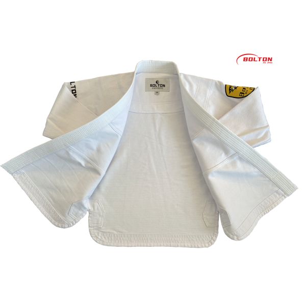 Kids Children Durable Embroidery Pearl Weave BJJ Gi  100% Cotton