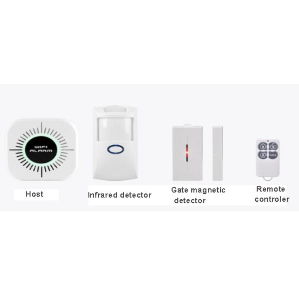 Система сигнализации против взлома для домашнего пользования Mini WiFi с интеллектуальным управлением приложением с частотой 433,92 МГц