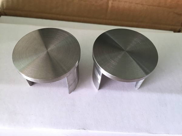 Slotted Stainless Steel End Caps Eco Friendly For Glass Handrail / Fencing