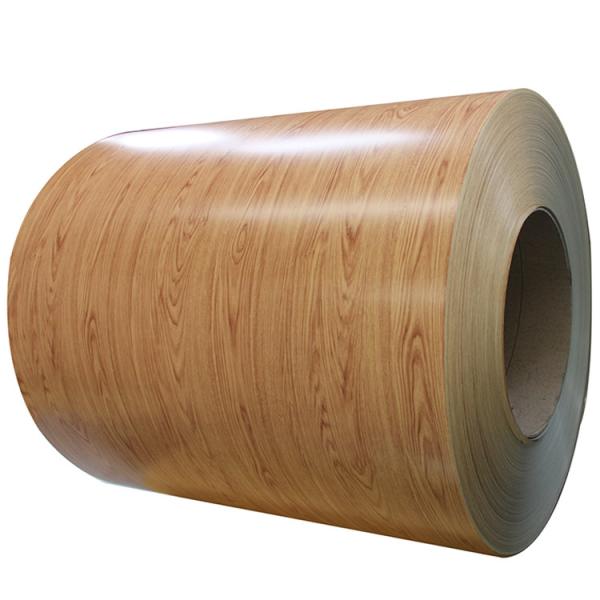 Wood Grain Color Coated Aluminum Coil / Roll Of Aluminum Coil Yield Strength 240-700Mpa