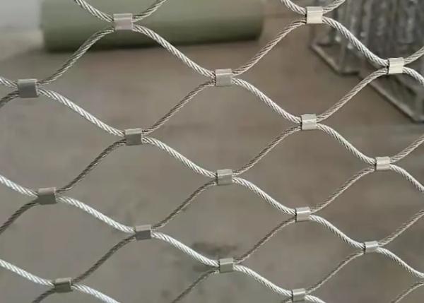 30*30mm PVC Coated Light Weight Aviary Rope Netting with 1.5 mm Wire Diameter Stainless Steel Mesh for Bird Cages