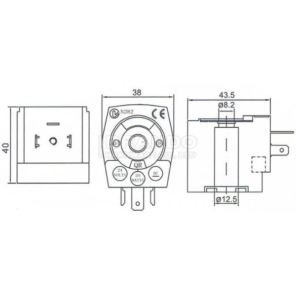 K0304 48V DC CY123 N282 C53056N Solenoid Valve Coil For Goyen Type CA Series Pulse Valve