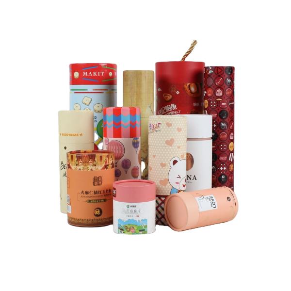 Reusable Leakproof Cardboard Cylinder Packaging , Ultraportable Eco Tube Packaging