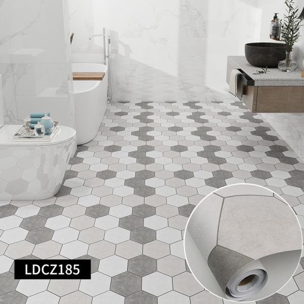 Water Proof Floor Tile Stickers OEM Vinyl Floor Sticker Tiles Thicken Flooring stickers