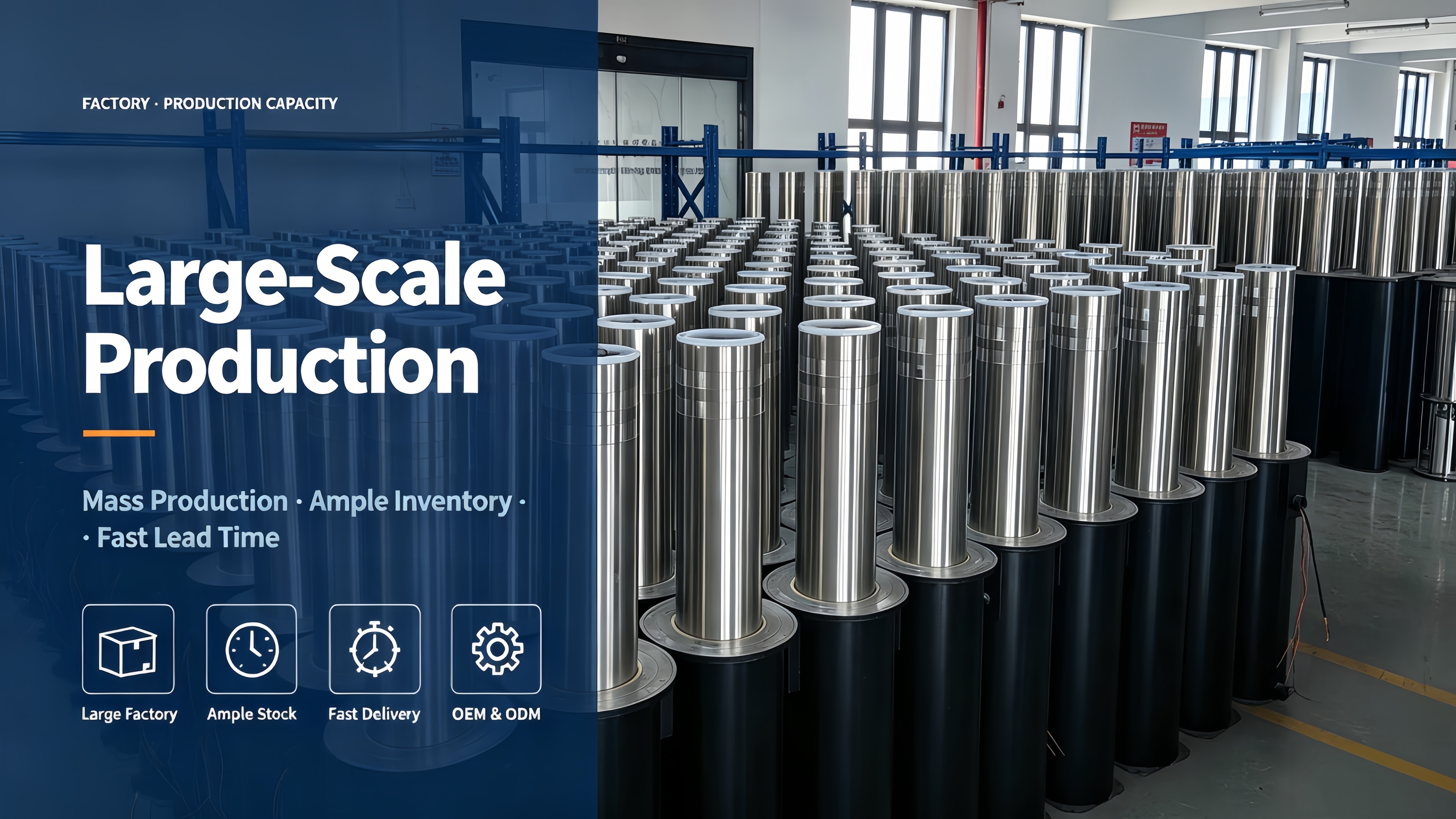 Impact Resistant Rising Security Bollards Ideal for Preventing Unauthorized Vehicle Entry and Securing Sensitive Areas