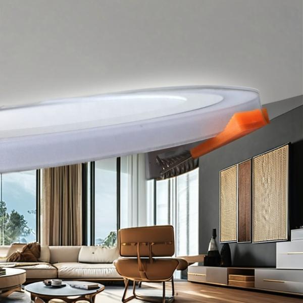 High CRI Ra 80 Round Aluminum Body Dual Color Panel Light for Home/Living Room/Hotel