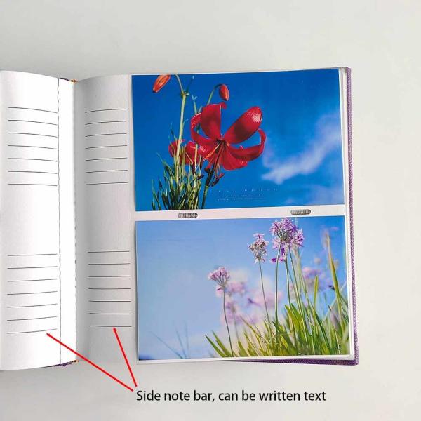 Aper retira o núcleo da viscose de couro do álbum de fotografias do bolso de tampa de 6 polegadas personalizada