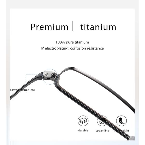 Ultra Light Mens Titanium Glasses Business Moderate Size OEM