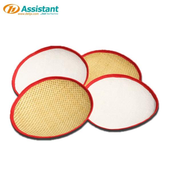 Vegetable Raw Material Bamboo Plaque Round Dustpan for DL-6CRH-120B Tea Processing Machine