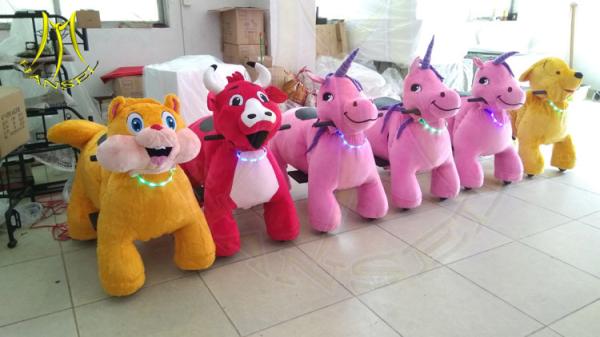 Hansel attractive  carnival plush animals for Christmas baby stuffed plush animal toys riding