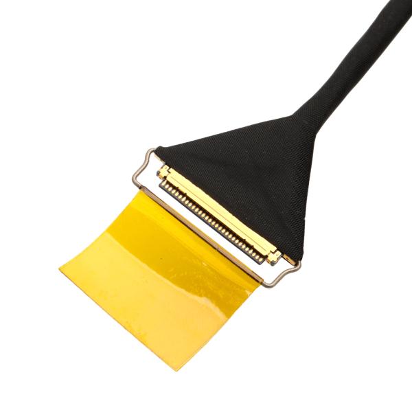 30-Pin LVDS Shielded Cable Assembly for LCD Displays, Blue UL10005 40AWG