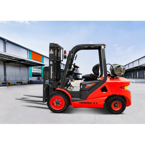 3 Ton LPG Gasoline Forklift Truck Internal Combustion Counterbalanced Forklift 36kw Engine