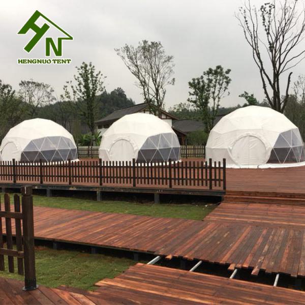 75kg/sqm Geodesic Dome Tent With 12mm Cotton Insulation Layer For Winter Cold Weather
