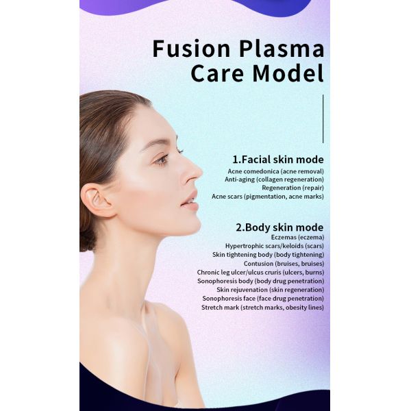 Facial Skin Rejuvenation Warm Cold Plasma Machine Scalp Care Treatment