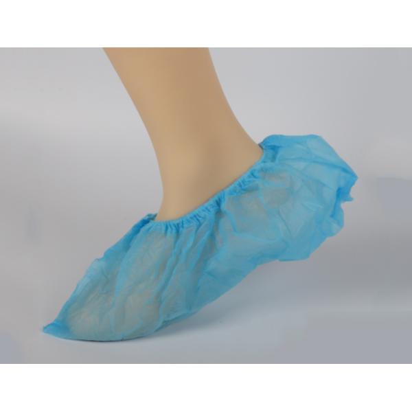 Non Slip Practical Blue Clean Room Shoe Cover , Cleanroom Boot Covers