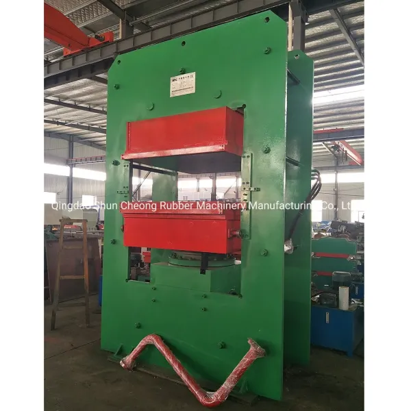 Frame Plate Vulcanizing Press with PLC Control Nodular Cast Iron and Electric Heating for Rubber Mat