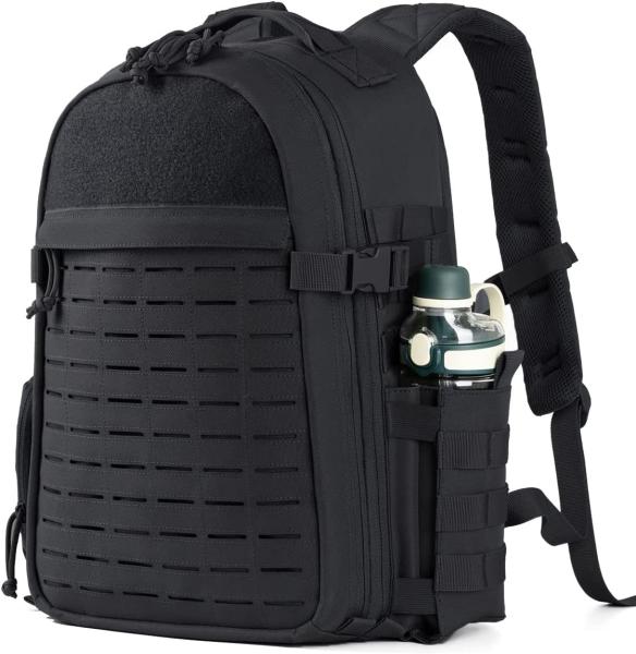 PVC Polyster Waterproof Military Bag With Bottle Holder For Men