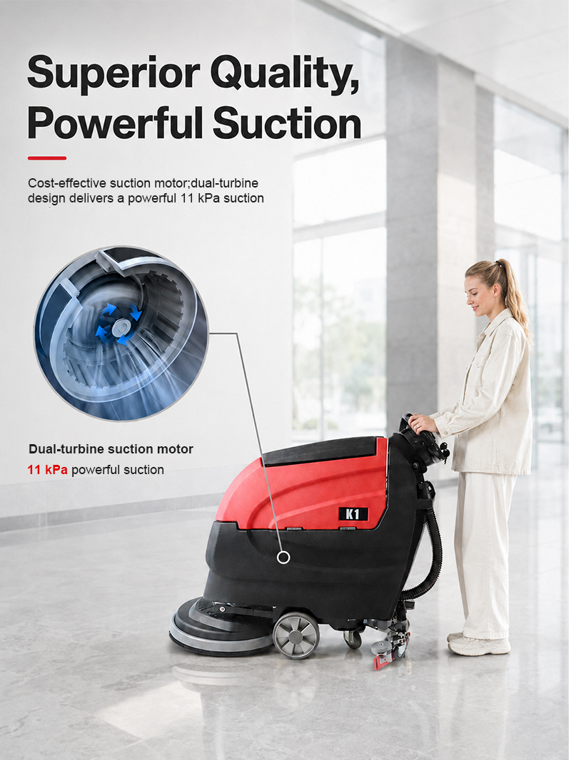 Hotsale 24V 80AH Lithium Battery Industrial Automatic Floor Washing Machine Scrubber Dryer