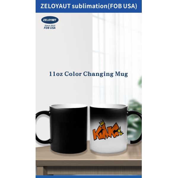 Factory Direct Sublimation Ceramic Cups Gradient Design Sublimation for Mugs for Promotional & Business Gifts