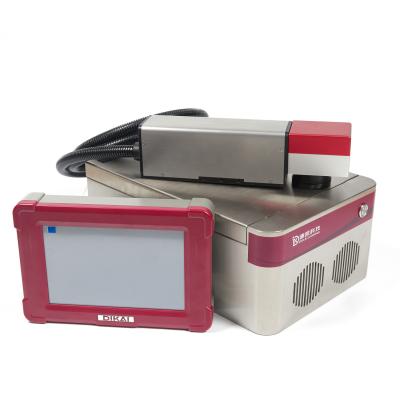 Portable 20w Fiber Laser Marking Machine 110x110mm QR Code Laser Engraving Machine