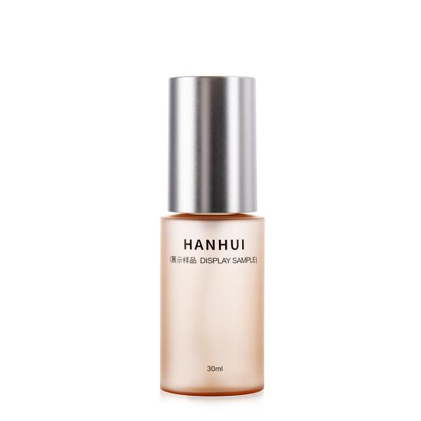 30ML Fine Mist Clear Plastic Spray Bottles with Silk Printing and Electroplated Cover