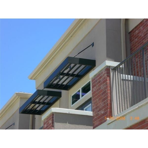 Exterior 300mm Aluminium Sun Shade Louvres Blades Wall Cladding
