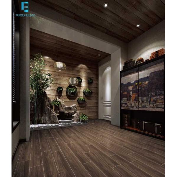 Темный Браун плиток 200С1200ММ прокладки полного тела пола фарфора деревянный