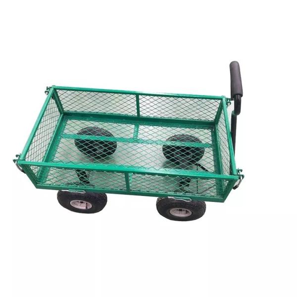 Heavy Duty Foldable Garden Mesh Car for Garden Flowers Qingdao Port 260KGS Weight Capacity