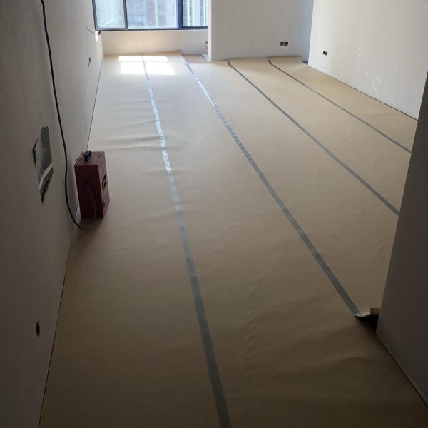 Construction Works Temporary Floor Protection Cardboard Perfect Coverage