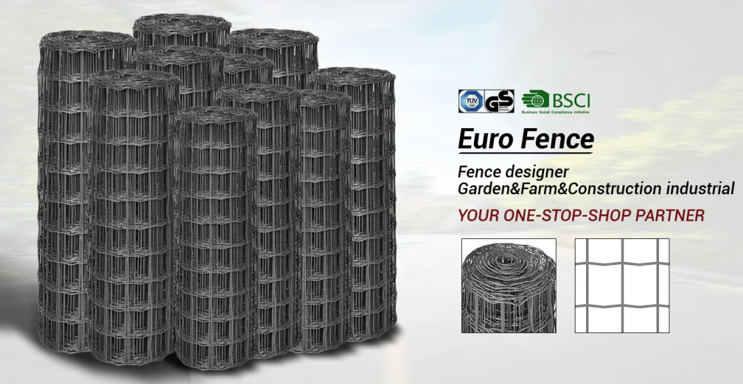 PVC Coated Galvanized Euro Fence Welded Wire Mesh For Poultry Animal Cage