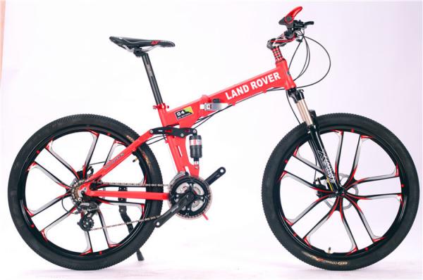 High grade OEM customized logo Shimano M610 aluminium alloy folding mountain bike with dual suspension