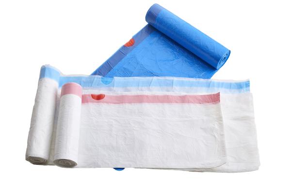 Eco Friendly Drawstring Trash Bags , Multicolor Tall Kitchen Trash Bags
