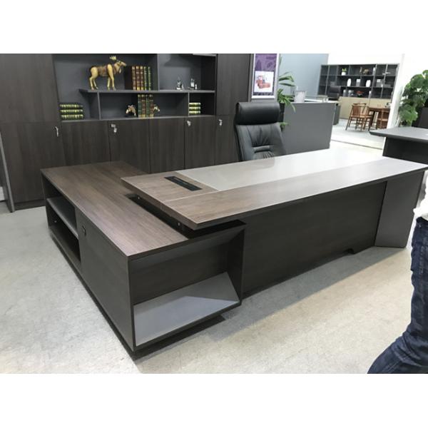 Noble Office Manager Desk Wooden Materials 2600mm*2200mm*750mm Dimension